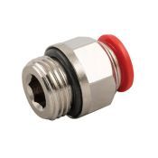 Rechte Inschroefkoppeling Push -in/bsp Male Met O-ring RIKIP-MN 6X1/8