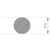 RONDSNOER MOSRUBBER 6MM EPDM ZWART