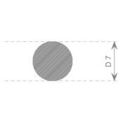 RONDSNOER MOSRUBBER 7MM EPDM ZWART