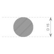 RONDSNOER MOSRUBBER 15MM EPDM ZWART