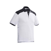 Santino Poloshirt tivoli WIT / GRAPHITE MAAT 3XL