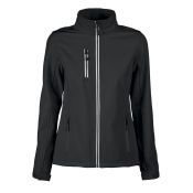 Printer Softshell Jas Vert 3-laags Dames Zwart
