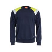 Tranemo Workwear Sweater 637589 Geel/Marineblauw