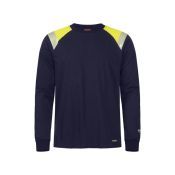 Tranemo Workwear T-shirt met lange mouwen 637289 Geel/Marineblauw Maat 3XL