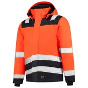 Tricorp Midi Parka High Vis Bicolor 403023 Fluor Orange-Ink