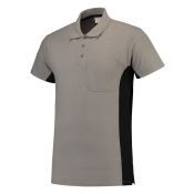 Tricorp Poloshirt Bicolor Borstzak 202002 Grey-Black