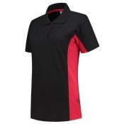 Tricorp Poloshirt Bicolor Dames 202003 Black-Red