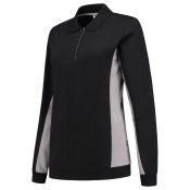 Tricorp Polosweater Bicolor Dames 302002 Black-Grey