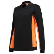 Tricorp Polosweater Bicolor Dames 302002 Black-Orange