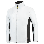 Tricorp Softshell Bicolor 402002 White/Darkgrey