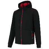 Tricorp Softshell Capuchon Accent 402705 Black/Red