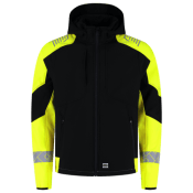 Tricorp Softshell Capuchon Reflective Redefined Black/Fluoryellow