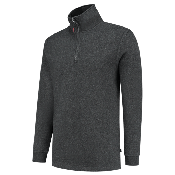 Tricorp Sweater Ritskraag 301010 Anthracite Melange