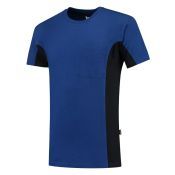 Tricorp T-shirt Bicolor Borstzak 102002 Royalblue-Navy