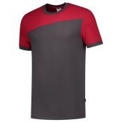 Tricorp T-shirt Bicolor Naden 102006 Darkgrey-Red