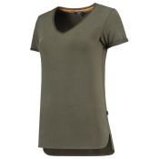 Tricorp T-shirt Premium V Hals Dames 104006 Army