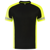 Tricorp T-Shirt Reflective Redefined Zwart/Fluorgeel