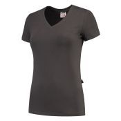 Tricorp T-shirt V Hals Fitted Dames 101008 Darkgrey