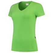 Tricorp T-shirt V Hals Fitted Dames 101008 Lime