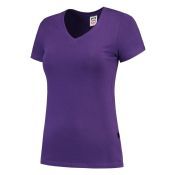 Tricorp T-shirt V Hals Fitted Dames 101008 Purple