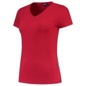 Tricorp T-shirt V Hals Fitted Dames 101008 Red