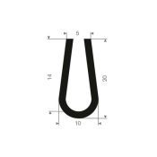 U-PROFIEL AFGEROND EPDM