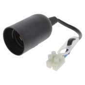 Delftechniek Verhuisfitting E27, met Kabel en Kroonsteen, Max 60W E27 Zwart