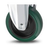 Delftechniek Zwenkwiel Groene Rubber Band 80X60 125MM