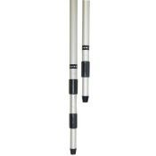 - Telescoopsteel aluminium met schroefdraad 3x2 meter