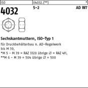 - Zeskantmoer 5-2 Adw7/Trd106 ISO4032