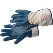 SafeWorker Werkhandschoen 2850 Katoen Nitril Kap 7cm Blauw