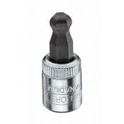 Gedore Dopsleutel-schroevendraaier IN 20 K 4 1/4" kogelkop binnenzeskant 4 mm