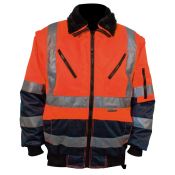 M-Wear Pilotjack - Blauw/oranje En471