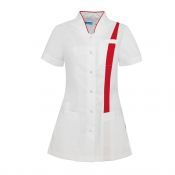 Berkel Dames Zorgjas Lara Incl. Logo Drenthe College Wit/Rood