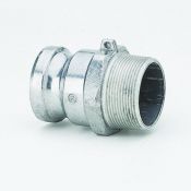 Adaptor type F mannelijk met buitendraad, aluminium TYPE F - 2"