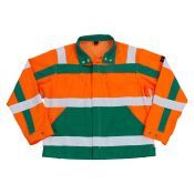 Mascot Werkjack Mascot Cameta Hi-vis Oranje/groen Xl HI-VIS ORANJE/GROEN XL