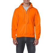 Gildan Gil18600 Gildan Sweater Hood F Ull Zip For Him 21 Safety Orange Xl Him 21 Safety Orange XL HIM
