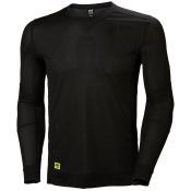 Helly Hansen Thermoshirt Lifa Crewneck Zwart