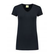 Lemon & Soda T-shirt V-neck cot/elast SS for her 296C Dark Navy mt S