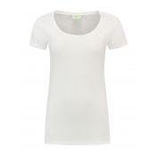 Lemon & Soda T-shirt Crewneck cot/elast SS for her White mt M