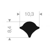 PEESPROFIEL 10,3/8,4MM PVC