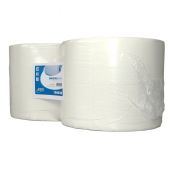 Euro Products® Industriepapier Wit 2-laags Cellulose 380 Mtr X 24 Cm 380 MTR X 24 CM