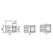 Action Slagdop DO5112-1-2 -  1 1/2" x 2" diep