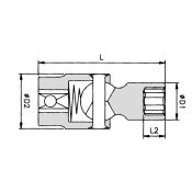 Action Slagdop-knie DO1038-2-009 -  3/8" x 9