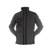 Dassy Drielaagse fleecejas Croft PES28 Antracietgrijs/Zwart