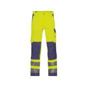 Dassy Hogezichtbaarheidsbroek Buffalo PESCO74 Fluogeel/Marineblauw