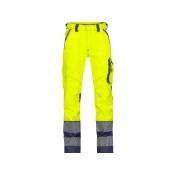 Dassy Hogezichtbaarheidsbroek Minnesota PESCOSPA76 Fluogeel/Marineblauw