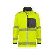 Dassy Hogezichtbaarheidsmidlayerjacket Camden PESSPA35 Fluogeel/Cementgrijs
