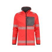Dassy Hogezichtbaarheidsmidlayerjacket Camden PESSPA35 Fluorood/Cementgrijs