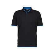 Dassy Polo Orbital COSPA46 Zwart/Azuurblauw